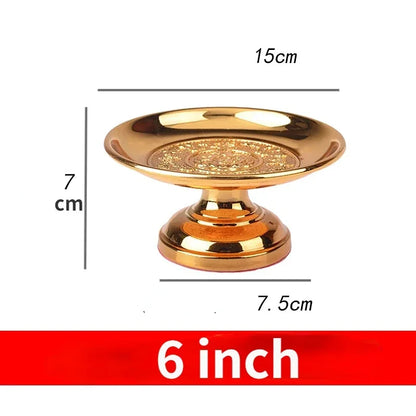 Fruitplate Offering Alloy fruit plate offering Buddha Lotus fruit plate Guanyin tribute Buddhist article