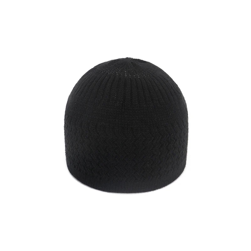 New Spring Knitted Muslim Men Prayer Hats Unisex Beanies Cap Warm Islamic Ramadan Jewish Kippah Homme Hat Men's Wrap Head Caps