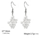 LIKGREAT Biblical Hebrew Calligraphy Necklace Earring Keyring Stainless Steel Jerusalem Verse Pendant Jewish Prayer Jewelry