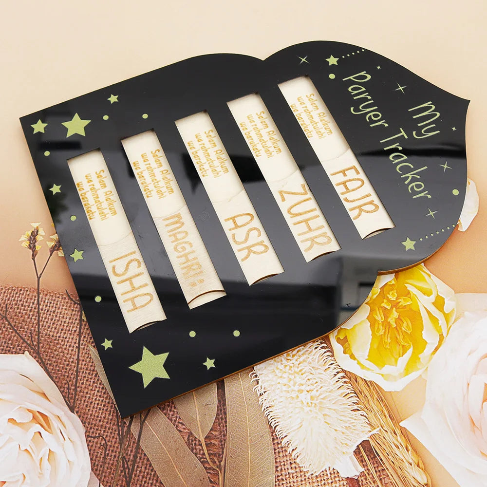 Ramadan Decor Kids Prayer Tracker Islamic Prayer Chart 5 Daily Kids Prayer Tracker