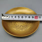 Buddhism Copper Plate 18cm Auspicious Tibetan Brass Engraving Dish Worship For Buddha Fruit Tray Desktop Home Gift Decorative