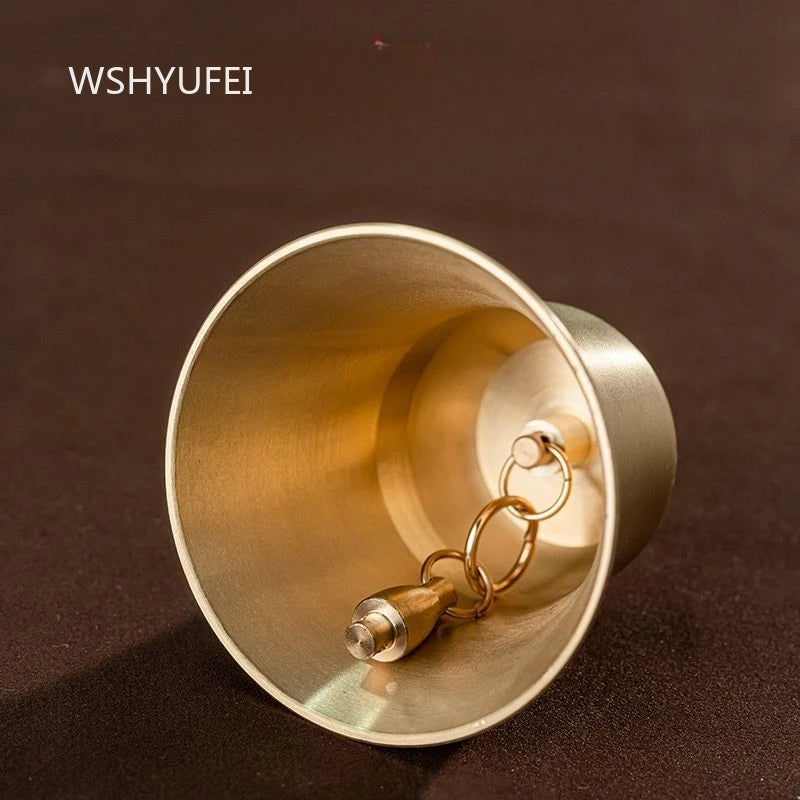 Large Chinese Style Copper Bell Buddhist Hall Wind Chime Decoration Retro Household Small Bell Buddhist Ornament Hanging
