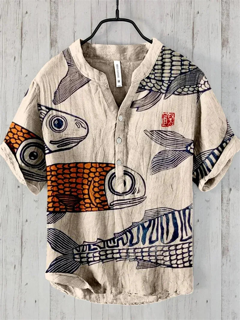 Spring and summer shirts for men and women, stylish casual Hawaiian style shirts, men's tops, comfortable fabrics, sizes XS-6XL