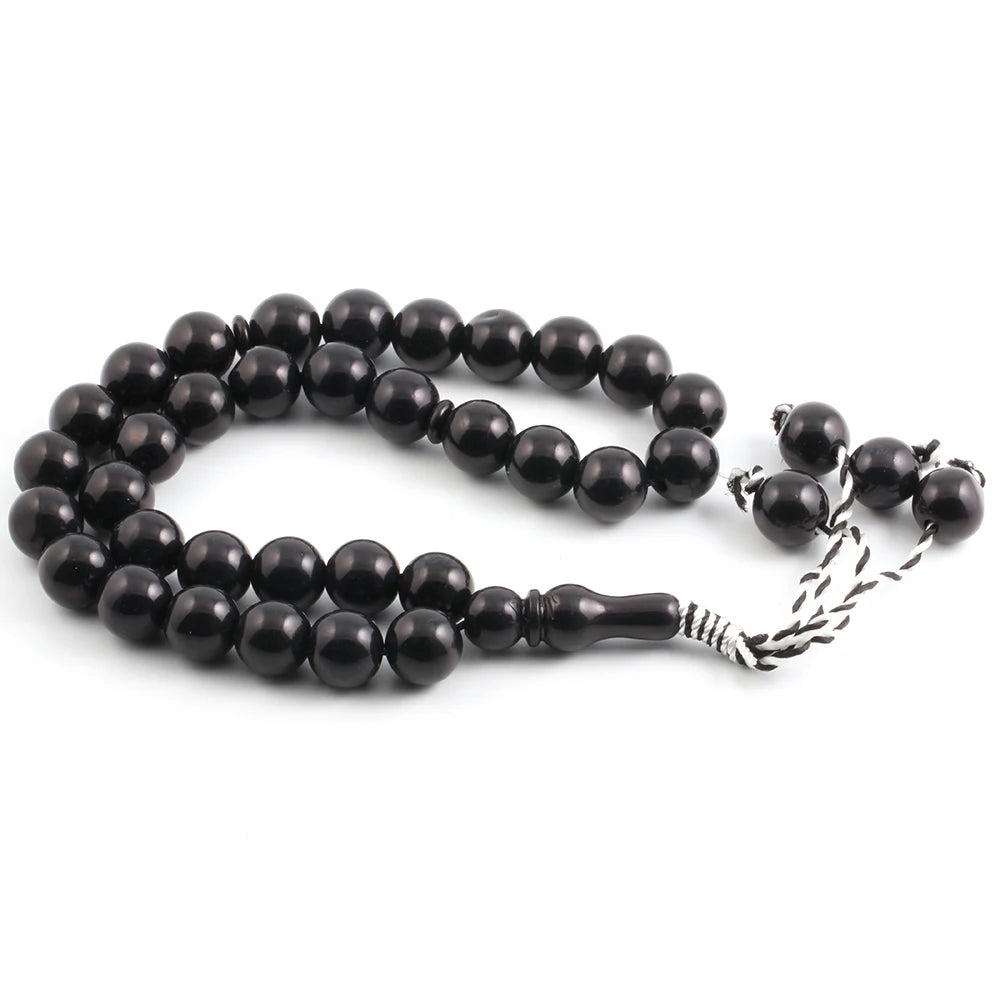 Muslim 14mm Round 33 Rosary Yoga Men's Cuffs Charm Bracelet Middle East Prayer Ramadan Meditation Bracelet for Women Jewelry