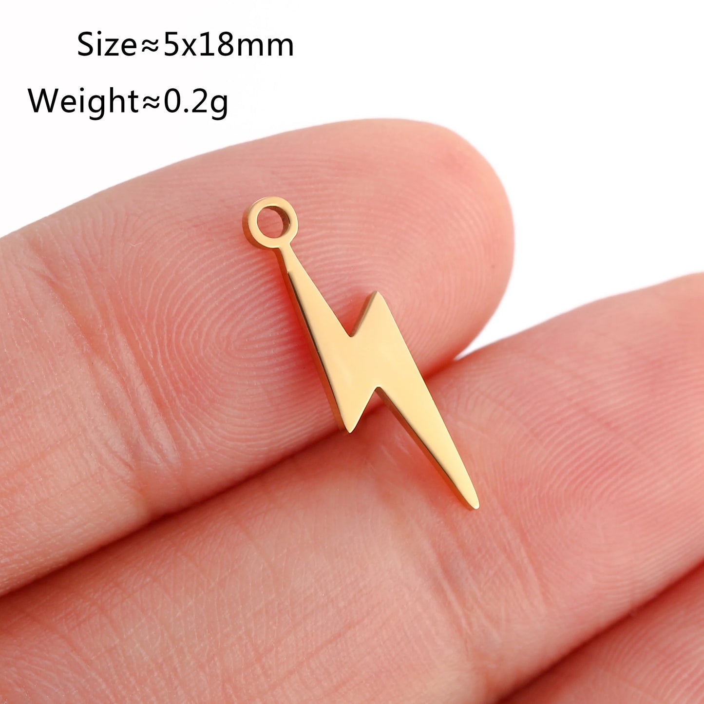 5PCS/Lot Celestial Mini Star Charms Stainless Steel Pentagram/Astral/Meteor/Moon Pendant DIY for Earring Bracelet Jewelry Making