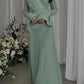 Eid Muslim Party Dress Women Ramadan Abaya Pleated Flare Sleeve Long Dresses Morocco Vestidos Largos Dubai Robe Jalabiya 2024