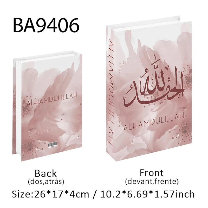 Islamic Mosque Luxury Fake Book Storage Box Kaaba Decorative Books Home Decor Coffee Table Bedroom Ornament Interior Decoration