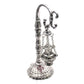 1PC Antique Carved Incense Burner Cross Decoration Church Chapel Ornaments Prayer Religious Home Worship Supplies red or white