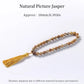 JD 10mm Natural Rose Quartz Bracelet Tassel Pendant 33 Prayer Beads Islamic Muslim Tasbih Allah Mohammed Rosary For Women Men
