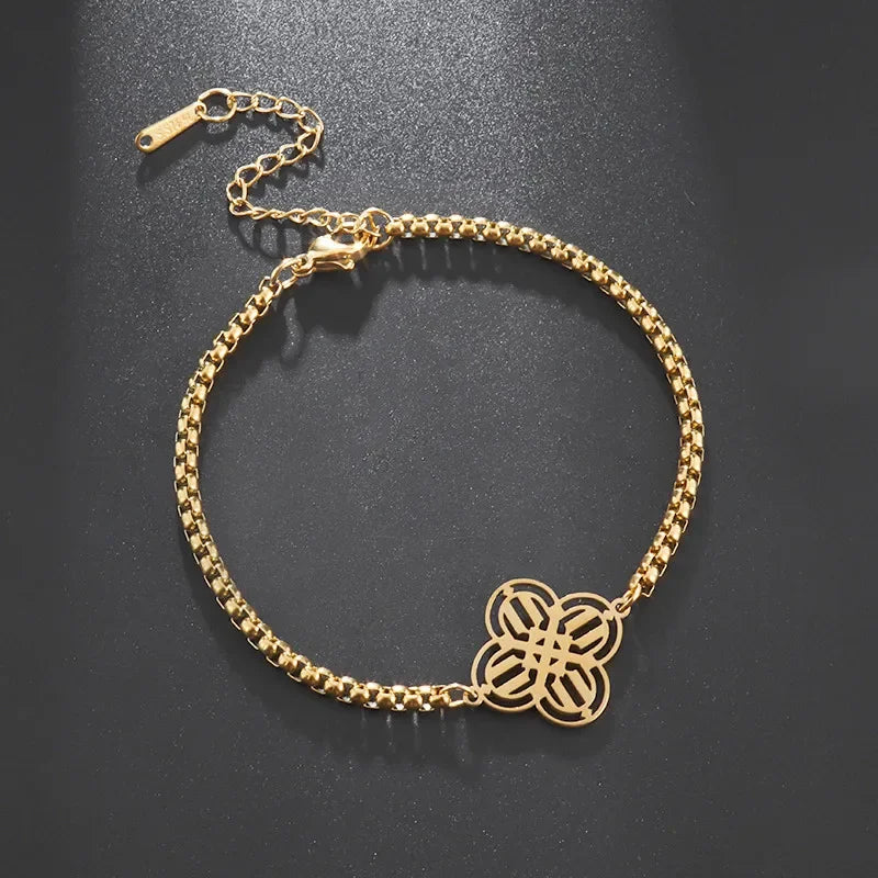 Metatron Cube Bracelet Women's Stainless Steel Archangel Day Bracelet Men's Fashion Sacred Geometry Amulet Jewelry Gift