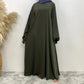 New Muslim fashion Abaya women's dress sold in Dubai in the Middle East Arab net color Islamic dress robe lace long dress