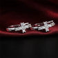925 Sterling Silver Beautiful Cross Zircon Earrings For Women Fashion Charm Wedding Gifts Jewelry