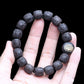 Authentic Natural Ebony Tibetan Six-Character Mantra Tibetan Prayer Wheel Bracelet 15mm Unisex Bracelet