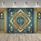Eid al Fitr Party Supplie Decoration Backdrop Islamic Mosque Architecture Mubarak Ramadan Party Festival Celebration Banner