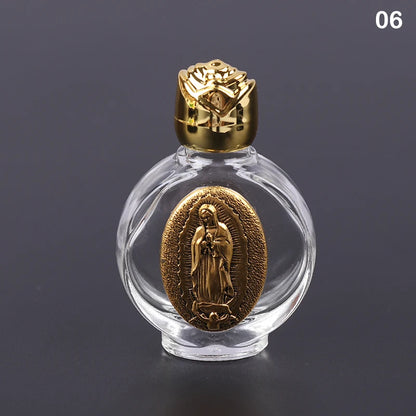 Empty Holy Water Jesus Bottle Religious Bottle Christian Baptism Supplies Refillable Portable Cosmetic Packaging Empty Bottle