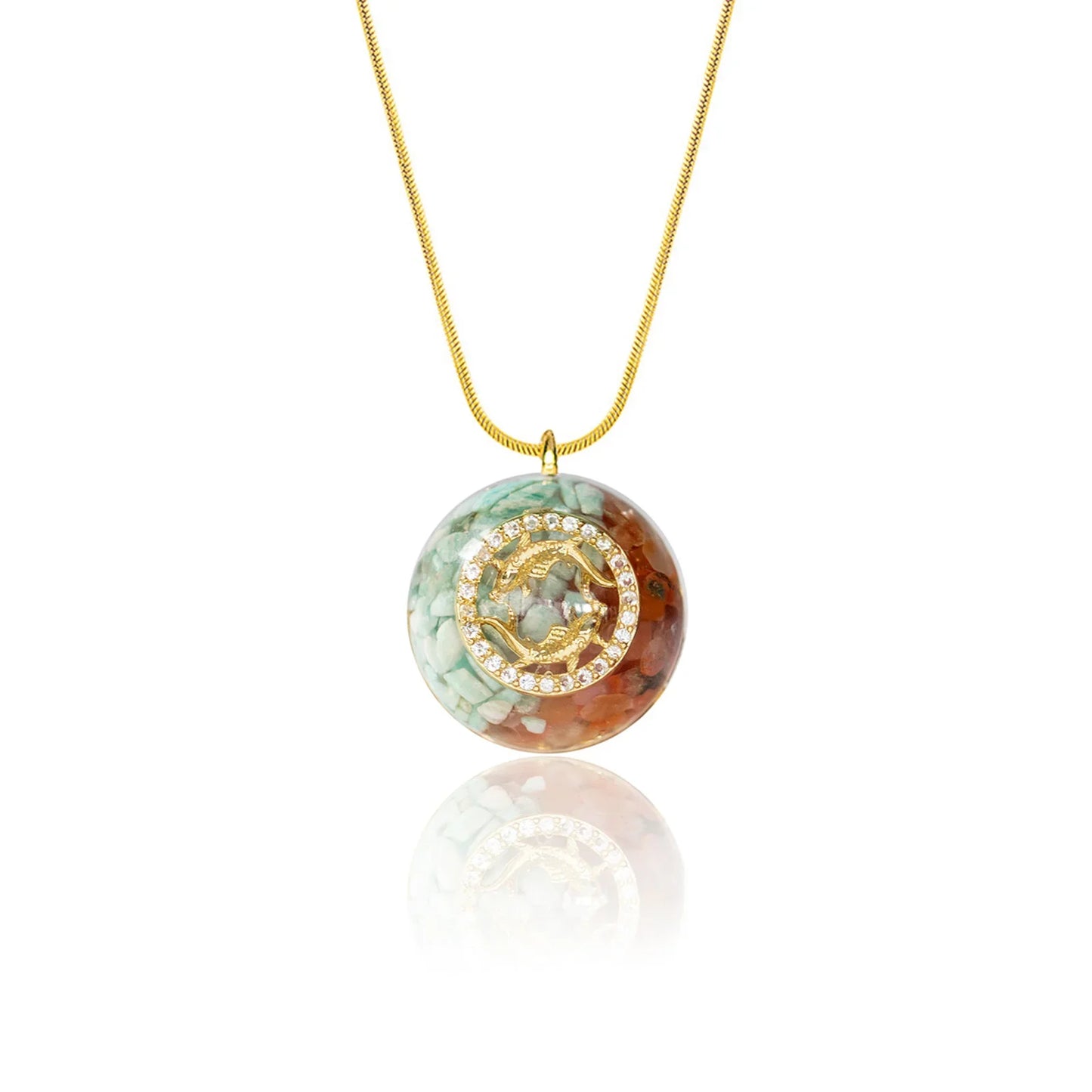 Natural Healing Crystal Raw Stone Net Pocket Pendant Necklace Energy Reiki Pendant Stainless Steel Chain Healing Stone Jewelry