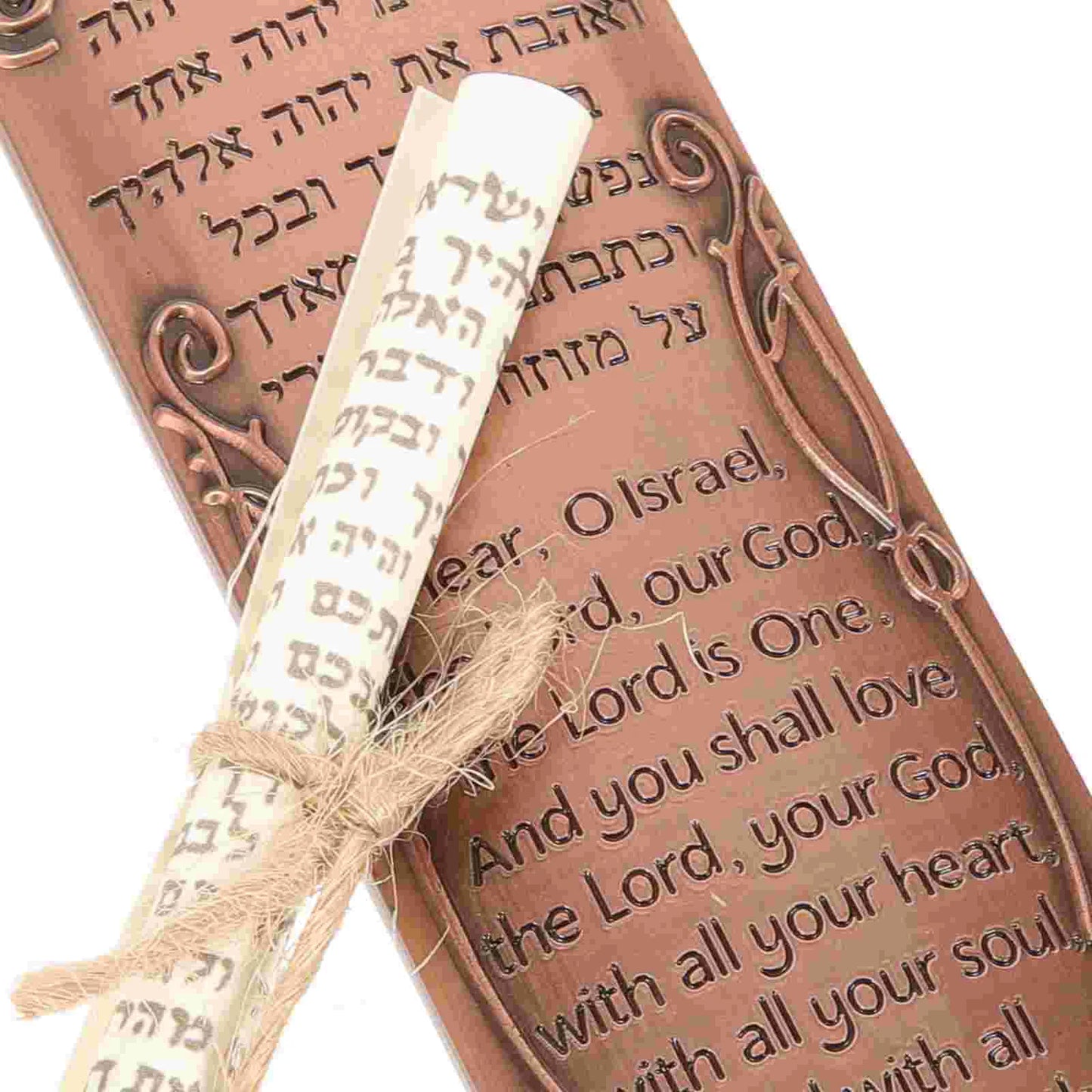 Religious Mezuzah Scroll Door Decor Decoration Front Craft Alloy Judaica Baby Retro