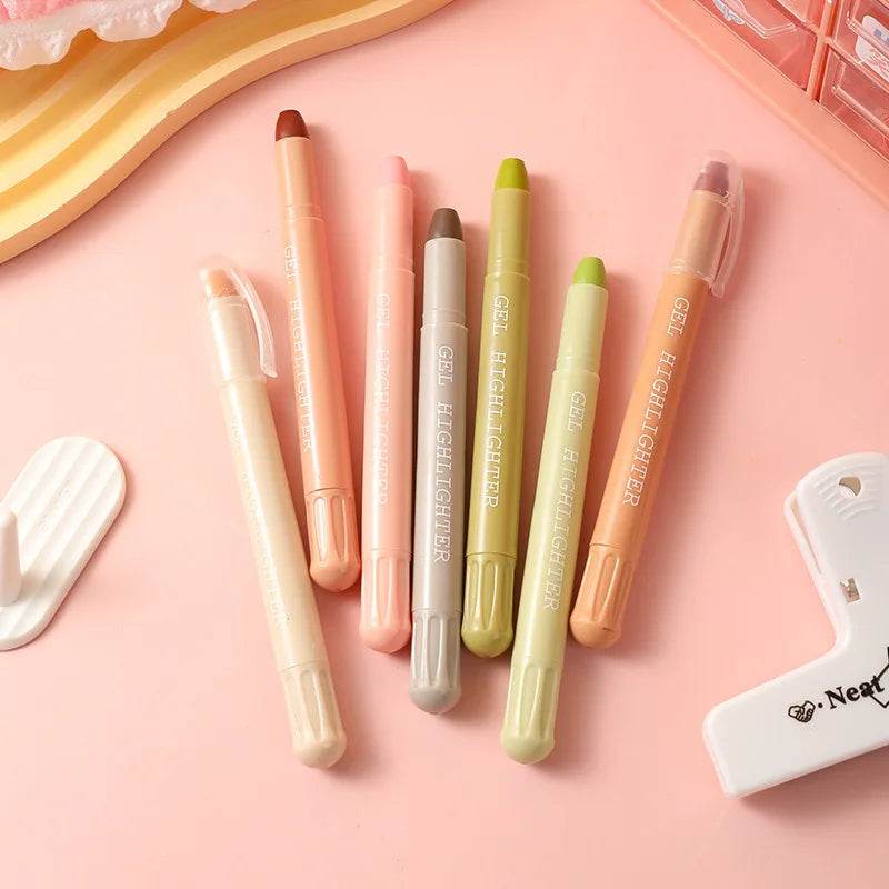8pcs Bible Highlighters, Morandi Colors,Non Bleeding Bible Safe Highlighters, Gel Pen Kawaii Graffiti Pen