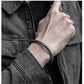 YIZIZAI Retro Mobius Bangle Bracelet Unisex Luxury Black Romantic Couple Jewelry Unique Personality Gift for Men & Women