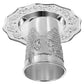 1 set Sturdy Blessing Wine Glass Set Cup Plate Embossed Religious Holiday Shabbat Passover Jewish Cup Festival Ceremony Drinking