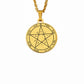 King Solomon Seal Talisman Amulet Jewelry Prosperity Manifest Love Pentacles Coin Medallion Stainless Steel Pendant Necklace