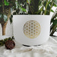 528hz C Note Crystal Singing Bowl Set Life Flower Design Quartz Sound Chakra Bowl Yoga Meditation Healing