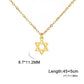 Teamer Israel Map Star of David Pendant Necklace for Women Men Jewish Stainless Steel Necklace Ethnic National Jewelry Wholesale