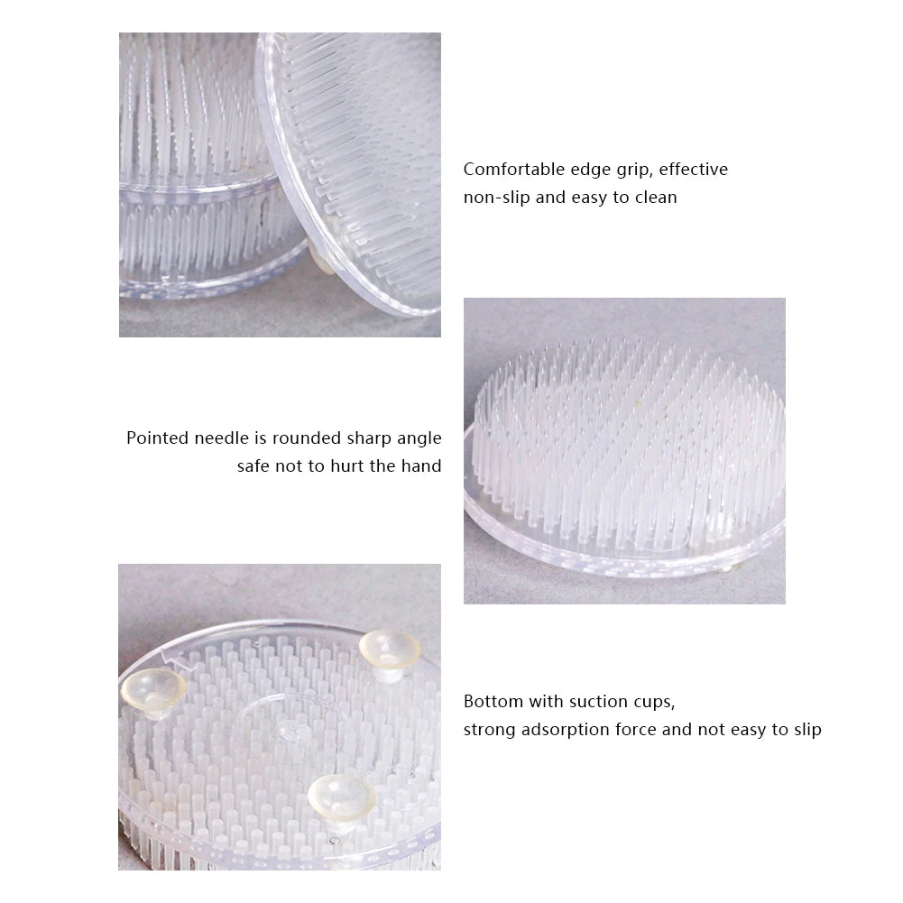 Ikebana Kenzan Flower Base Holder Plastic Lightweight Easy To Use Floral Decor Arrangement Tools Round Flower Frog Art Fixed