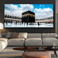 Holy City Mecca Islamic Sacred Landscape Muslim Mosque Canvas Paintings Poster and Print Wall Art Pictures for Living Home Decor