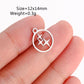 5Pcs Stainless Steel Moon&Sun&Star Charm Jewelry Making Accessories Supplies DIY Necklace Bracelet Celestial Pendants Findings