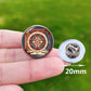 Metatron Cube Stainless Steel Pin Badge Sri Yantra Sacred Geometry Glass Brooch for Men Women Bag Decoration