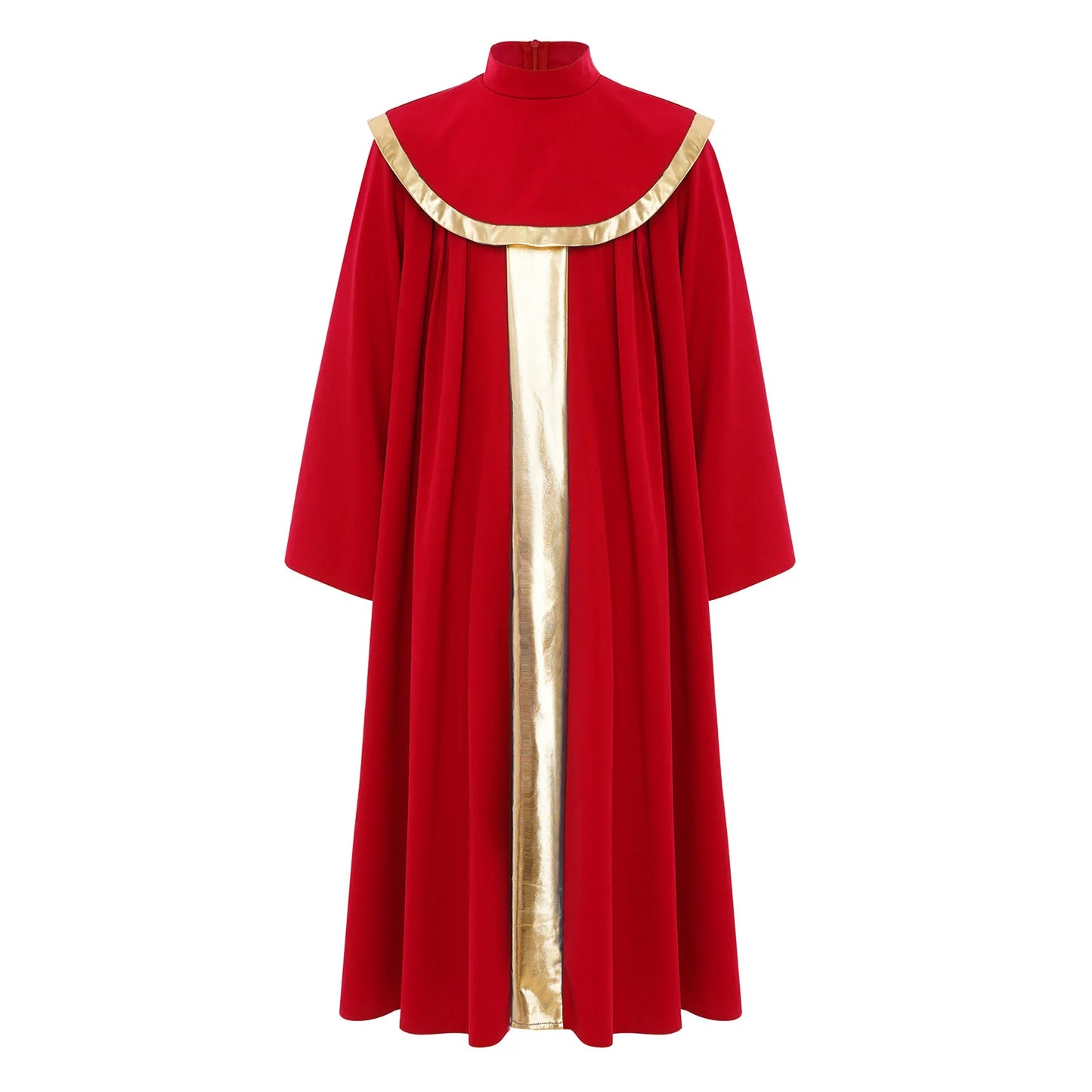 Boys Girls Church Choir Worship Praise Dance Robe Long Sleeve Metallic Gown Christian Pastor Priest Cosplay Halloween Costume