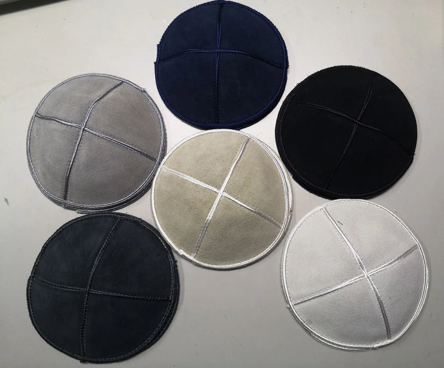 JEWISH KIPPAH SUEDE LEATHER YARMULKE KIPPAH PERSONALISIZED ORDER UNDER ENQUIRY