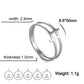 COOLTIME Gothic Cross Couple Rings Stainless Steel Silver Color Jesus Cross Finger Ring for Men Women Punk Jewelry Wedding Gift