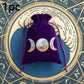 6pcs Velvet Moon Sun Tarot Storage Bag Board Game Cards Embroidery Drawstring Package Witchcraft Supplies for Altar Tarot Pouch