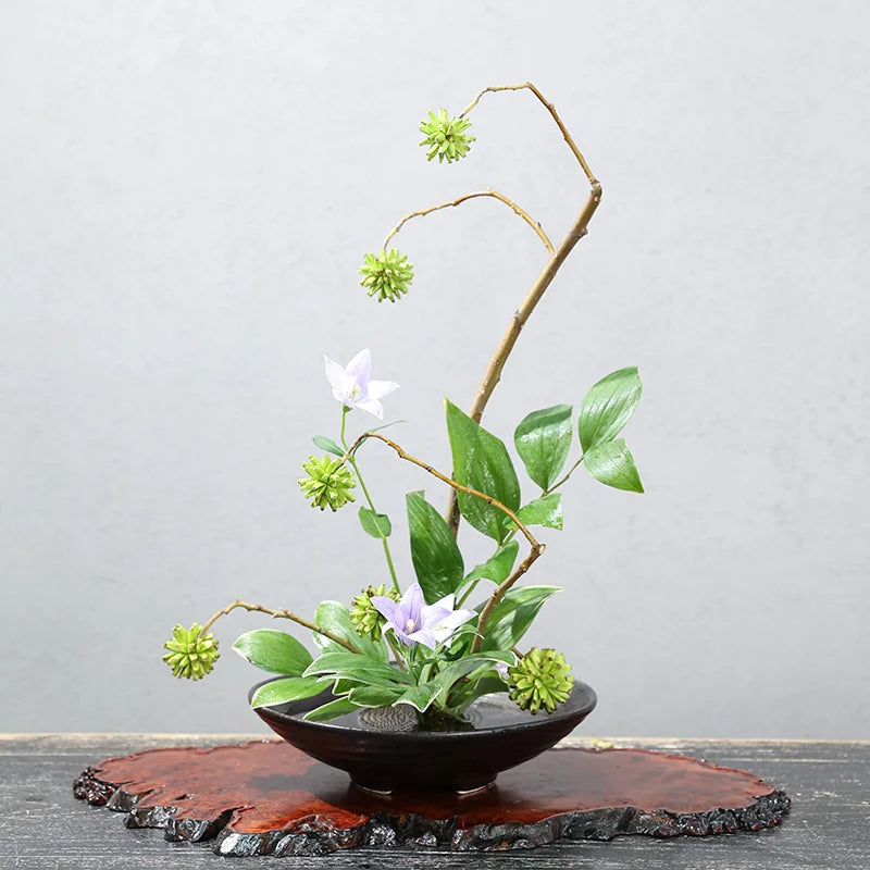 Japanese Frog Vase Ceramic Bouquet Flower Arrangement Bowl Device Kenzan Arranging Ikebana Centerpieces Wedding Floral Holder