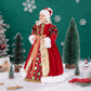 Christmas Tree Decor Sequin Mrs Claus Figurines Home Decoration Christmas Holiday Collection 48CM Standing Grandma Santa Claus