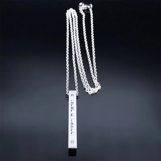 Hip Hop Jewish Hexagram Long Necklaces Stainless Steel David Star Israel Mezuzah Necklace Sweater Neck Chain Jewelry Gifts NA193