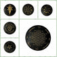 Muy Bien 1PC Wooden Pendulum Board for Divination Meditation Metaphysical Altar Coaster Crystal Base Mat Signs for Home Decor