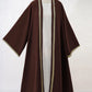 Muslim Womens Abaya with Gold Heart Loose Long Ideal for Islamic Modest Fashion Daily Wear Prayers Weddings Religious Events