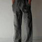 Retro Compass Printed Men's Casual Pants Harajuku Street Trendy Men's Straight Leg Pants Casual High Waisted Drawstring Pants