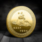 Cat Lucky Souvenir Coin Medal Lucky Money Treasure Metal Colored Commemorative Lucky Collection Coin
