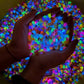 1000-100pcs Mini Resin Turtles Night Glow Turtle Figurines Multi-Function Glow in The Night Turtle Miniatures for Micro Landsca