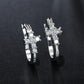 925 Sterling Silver Beautiful Cross Zircon Earrings For Women Fashion Charm Wedding Gifts Jewelry