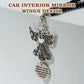 Hanging Ornaments For Car Rear View Mirror Metal Guardian Charm Pendant Rear View Mirror Decor for Lover Family Christian Gifts