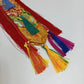 Tibetan Tantric Nepalese Embroidered Drum Banner,Hand Drum Ribbon,Exquisite Tibetan-Style Buddhist Hall Hanging Banner 60 cm