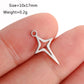 5PCS/Lot Celestial Mini Star Charms Stainless Steel Pentagram/Astral/Meteor/Moon Pendant DIY for Earring Bracelet Jewelry Making