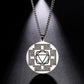 LIKGREAT Sri Yantra Mandala Pendant Necklace India Chakra  Meditation Spiritual Jewelry Stainless Steel Sacred Magic Talisman