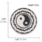 Swastika Yin Yang Tai Chi Bagua Brooch Religious Buddhist Zinc Alloy Yoga Amulet Clothing Backpack Hat Accessories Gift