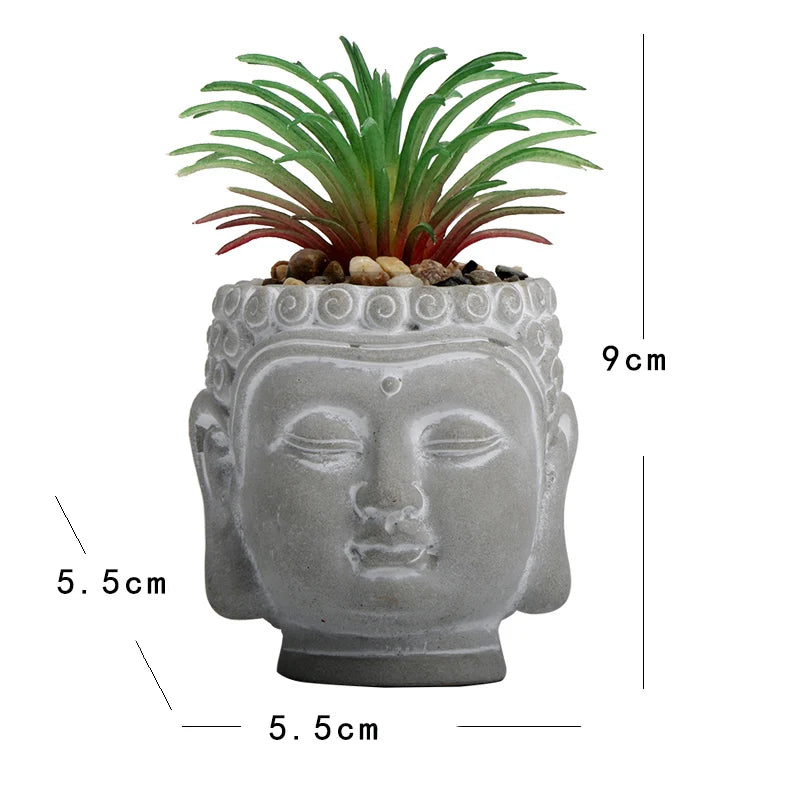 Cement Buddha Decoration, Zen Arts And Crafts Home Decoration, Fish Tank Aquarium Scenery Chinese Tea Pet Decoration, room Decor